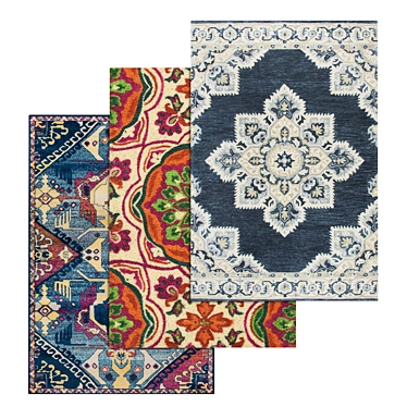 Luxury Carpet Set: High-Quality Textures & Multiple Variants 3D model image 1 