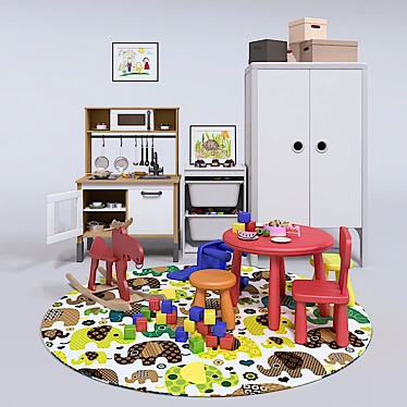 Kids' Culinary Set 3D model image 1 