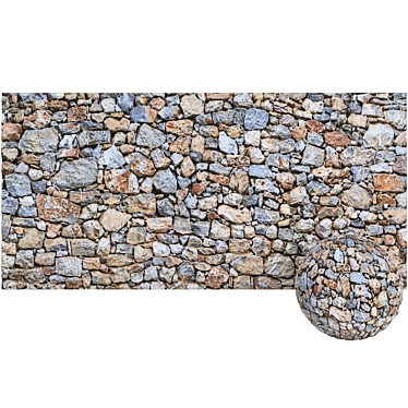 Medieval Brick Wall Texture Pack 3D model image 1 