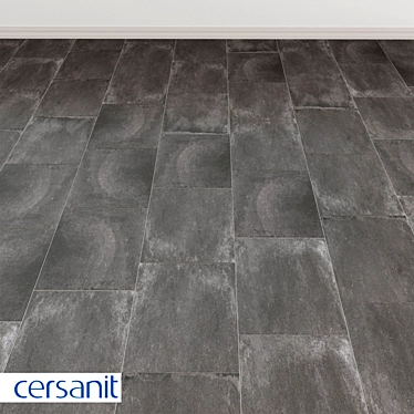 Cersanit Lofthouse Dark Gray Porcelain Tile 3D model image 1 