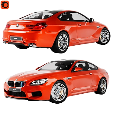 Sleek BMW M6 Coupe F13 3D model image 1 