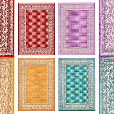 Vintage Rug Collection 3D model image 1 