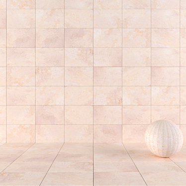 Mardin Cream Stone Wall Tiles 3D model image 1 