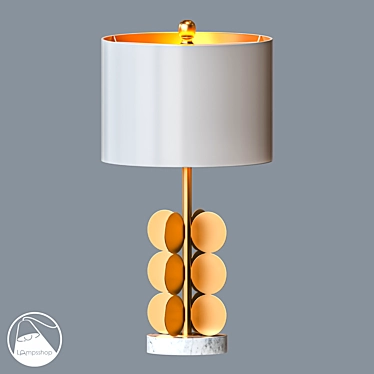 Elegant Height Adjustable Table Lamp 3D model image 1 