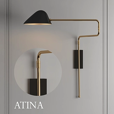 ATNA - Sleek and Stylish Lighting Fixture 3D model image 1 