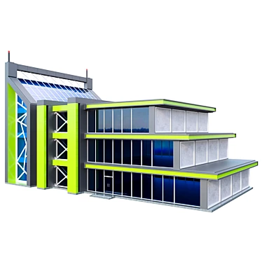 Modern Shopping Mall 3D model image 1 