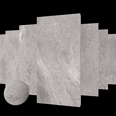 Gray Stone Tile Set | Tierra Collection 3D model image 1 