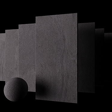 Tierra Gray Stone Tile Set 3D model image 1 