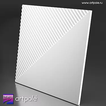 Fields 3 Gypsum 3D Panel: Versatile Designs 3D model image 1 