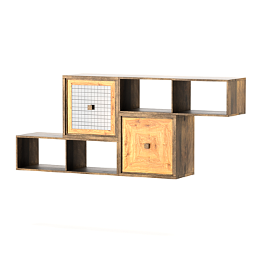 Title: Loft Cube Design Wall Modules & Shelves 3D model image 1 