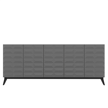 Pyramid Console Cabinet | Spacious 3D model image 1 