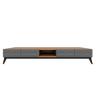 Sleek TV Stand | Pyramid 3D model image 1 