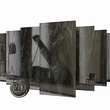 Antrim Marble Set: Museum-Quality Elegance 3D model image 1 