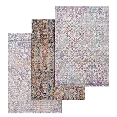 Luxury Carpets Set | High-Quality Textures 3D model image 1 