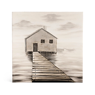 Coastal Seclusion Canvas Wall Art by Yomemite 3D model image 1 