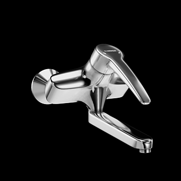 Modern Wall-Mounted Faucet 3D model image 1 