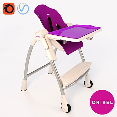 Transforming High Chair: Oribel Cocoon 3D model image 1 