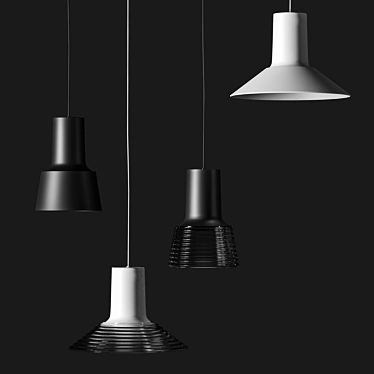 Modern Pendant Lamp: Zero COMPOSE 3D model image 1 