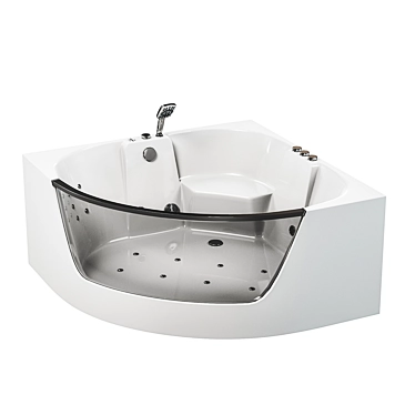 SSWW A4104 Acrylic Whirlpool Tub 3D model image 1 