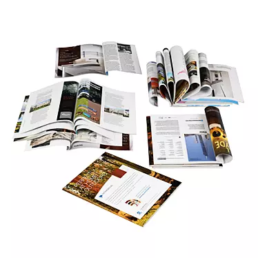 Architectural Magazines Bundle 3D model image 1 