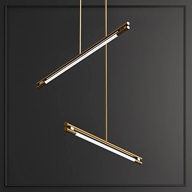 Modern Leto Suspension Pendant Light 3D model image 1 