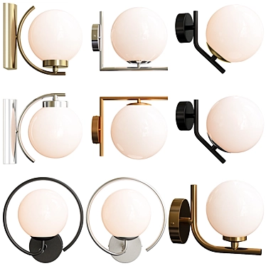 Exquisite Sconce Collection: Elegant Lighting Solution 3D model image 1 