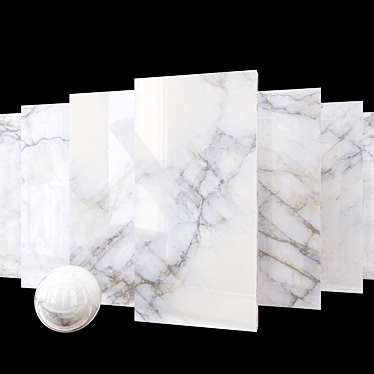 Museum Crystal White Marble Set 3D model image 1 