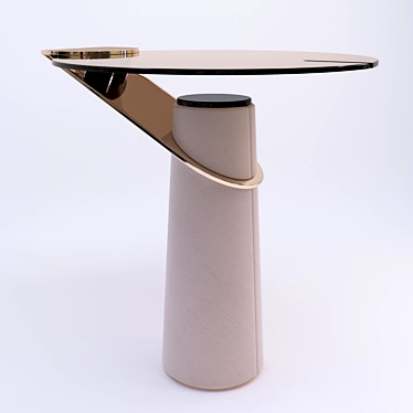 Minimalist TURRI ECLIPSE Side Table 3D model image 1 