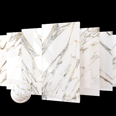 Macchia Vecchia Marble Set: Museum-Quality Elegance 3D model image 1 