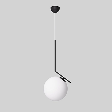 Modern Black Pendant Light 3D model image 1 