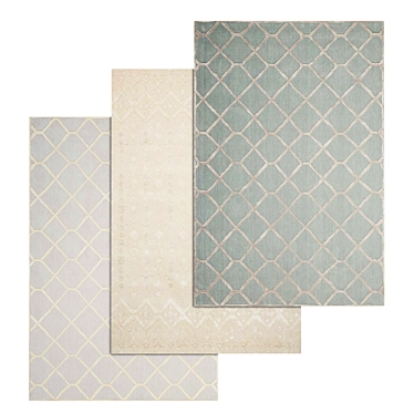 Luxury Carpet Set 1076: High-Quality Textures, Multiple Variants 3D model image 1 