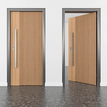 Sleek Entry Door: Modern Design 3D model image 1 