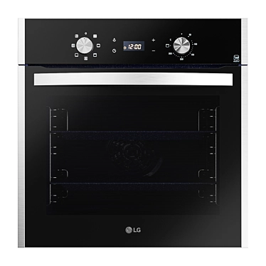 LG LB645E129T1 Electric Oven: Sleek Design & High Performance 3D model image 1 