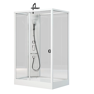 SSWW W0916 Acrylic Shower Enclosure 3D model image 1 