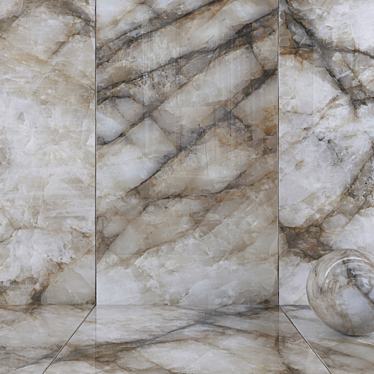 Museum Crystal Thunder Wall Tiles 3D model image 1 