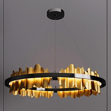 Hildene Metal Circular Pendant - Contemporary Lighting 3D model image 1 