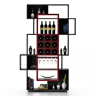 Elegant Wine Storage Solution 3D model image 1 