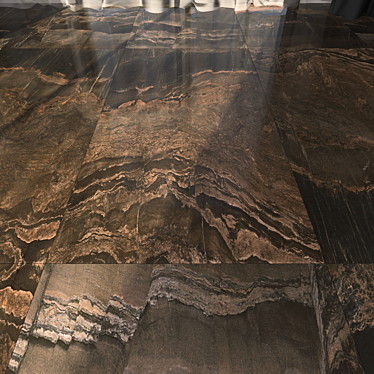 Opera Brown Marble Floor Set 3D model image 1 