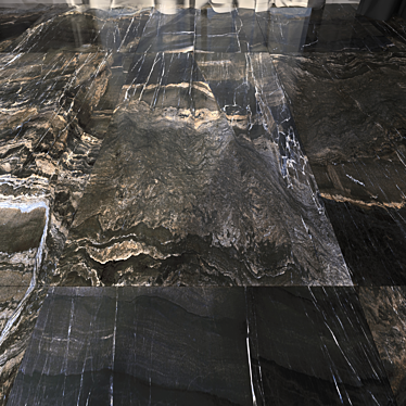 Opera Fume Marble Floor Set 3D model image 1 