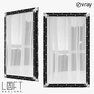 Elegant LoftDesign Mirror 3029 3D model image 1 