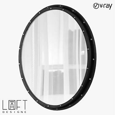 Modern Loft Mirror: 3043 Model 3D model image 1 