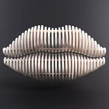 Lip-shaped Decorative Hanger 3D model image 1 