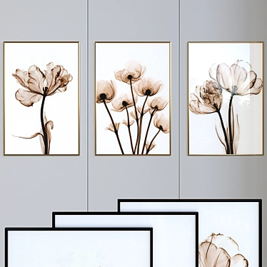 Beautiful Canvas Art with Frame 3D model image 1 