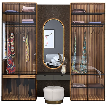 Title: Stylish Hallway Set for Elegant Spaces 3D model image 1 