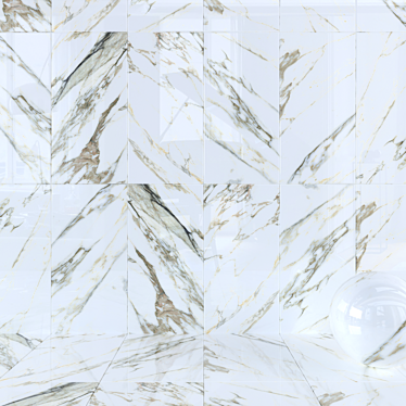 Marble Floor Tiles - Macchia Vecchia Collection 3D model image 1 