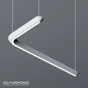 Sleek Line Pendant Light 3D model image 1 