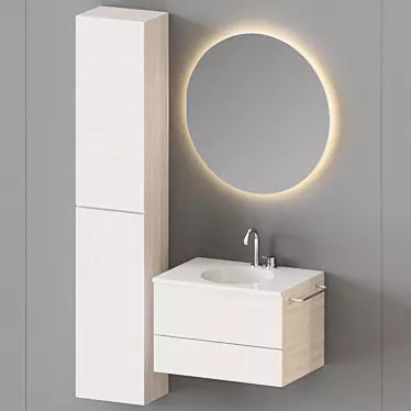 Coco: Stylish, Integrated Bathroom Unit 3D model image 1 