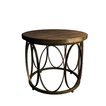 Modern Round Coffee Table - Stylish and Functional 3D model image 1 