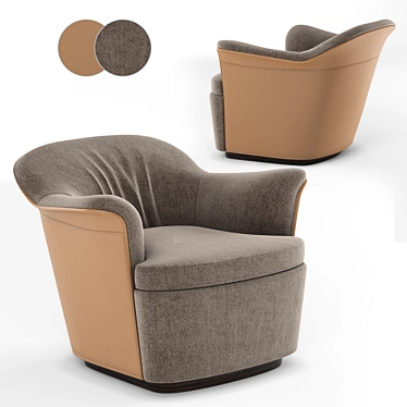 Elegant Mathilde Armchair: Luxurious Comfort 3D model image 1 