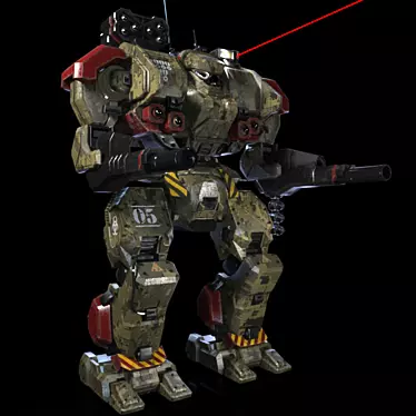 Legendary Warhammer WHM-7S: Heavy BattleMech 3D model image 1 